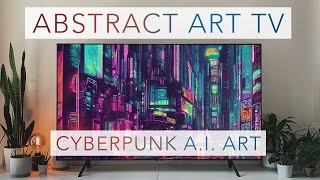 CYBERPUNK ART | Abstract Art for your TV | 4 hours of 4K HDR