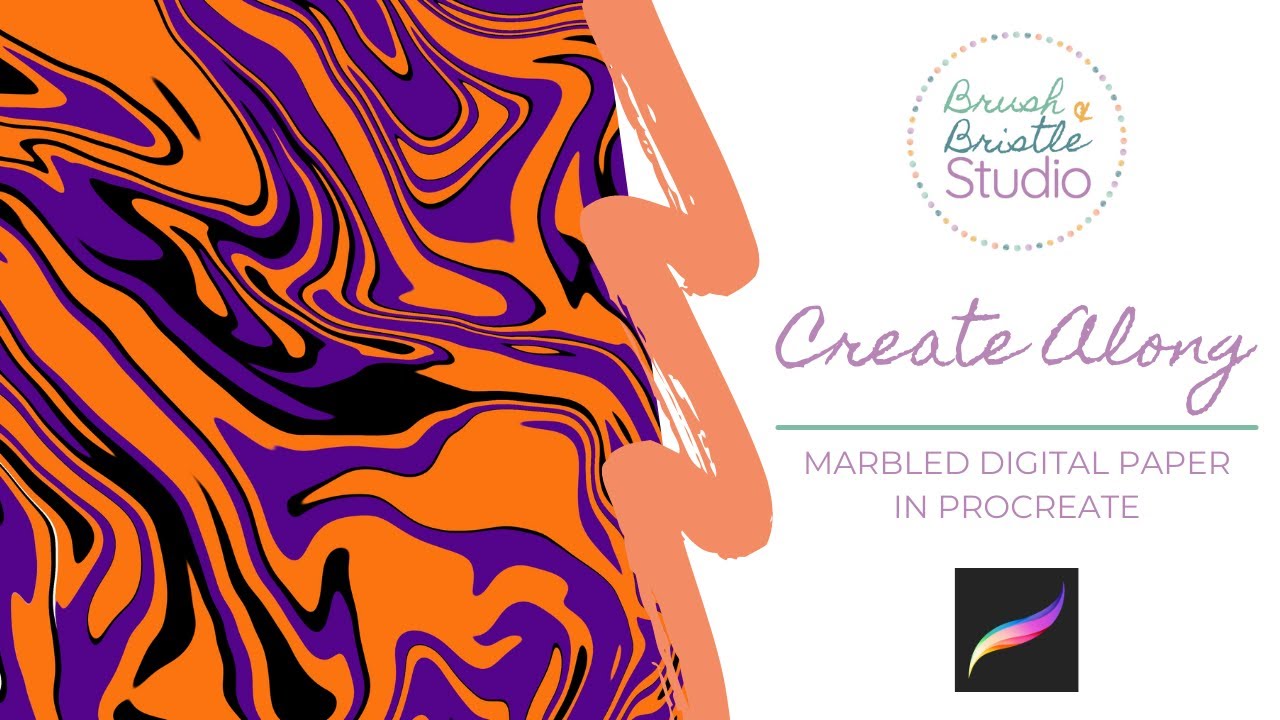 Procreate Create Along: How to Create Marble Digital Paper - YouTube
