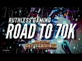 RUTHLESS GAMING LIVE | PUBG MOBILE | ROAD TO 70K | BECOME A MEMBER TODAY |#40