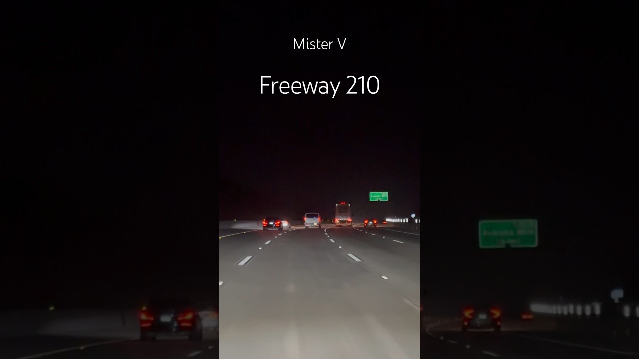 4K Los Angeles. Freeway 210 