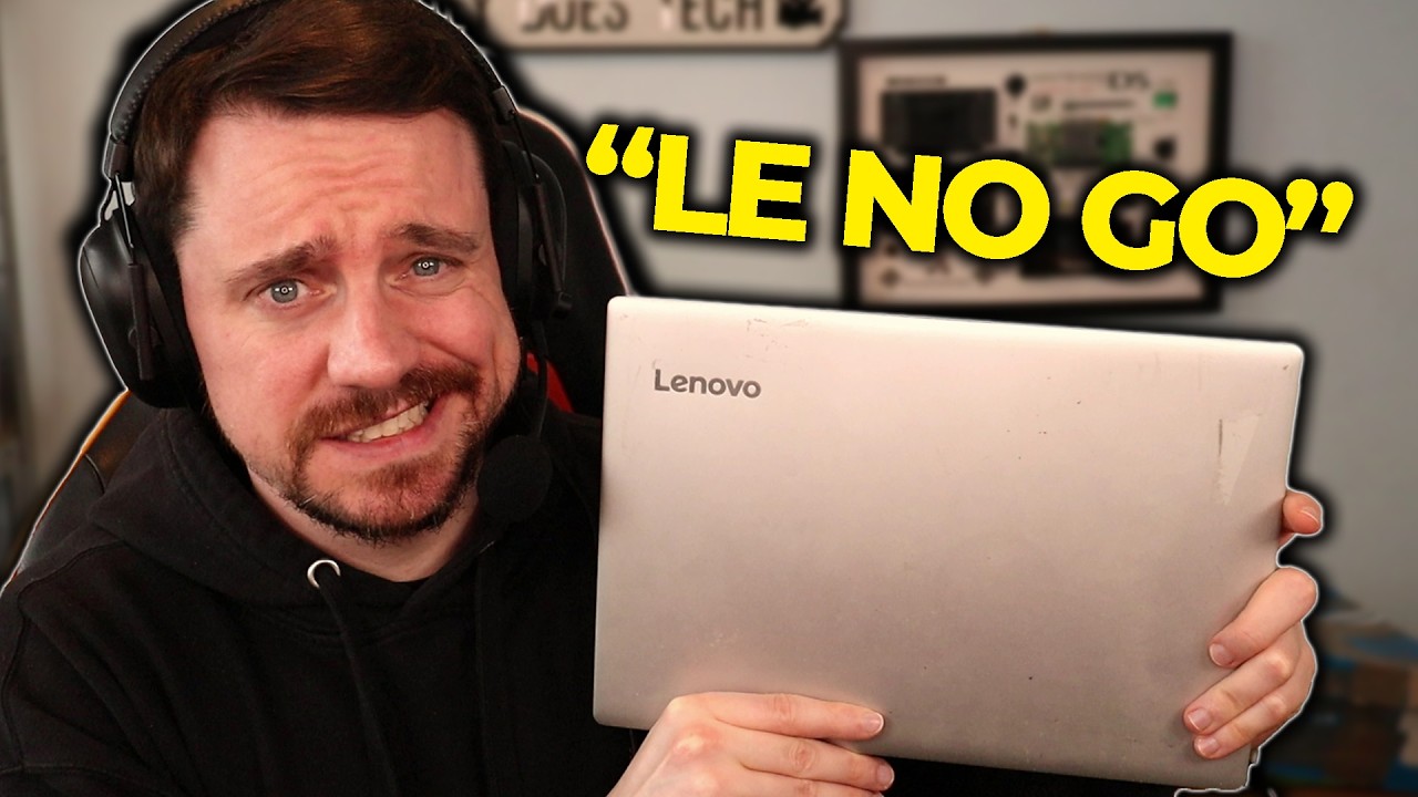 Я обнаружил этот неисправный ноутбук Lenovo в ремонтной мастерской!
