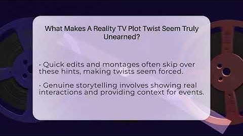 What Makes A Reality TV Plot Twist Seem Truly Unearned? - The Reality Radar