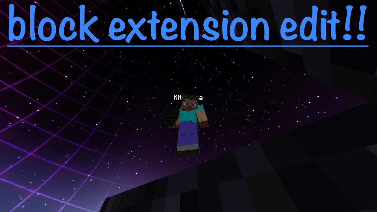 block extension edit - YouTube