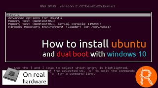 In this video i am going to show how install ubuntu and dual boot with
windows 10 on legacy bios. support the channel patreon
https://www.patreon.com/r...
