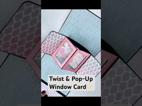 Twist & Pop-Up Window Card #diy #diycrafts #craft #cardmaking #viral #viralvideo