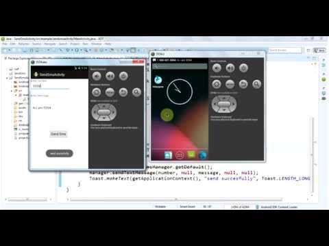 How to send SMS using code in android application   YouTube