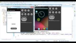 How to send SMS using code in android application   YouTube