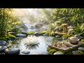 Relaxing Sleep Music + Bamboo Water Sounds 🌿 Deep Healing and Meditation, Spa, Calm Mind &amp; Body