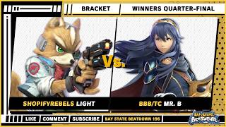 Bay State Beatdown 195 - Winners Quarter-Final - Light (Fox) VS Mr. B (Lucina) - SSBU Singles