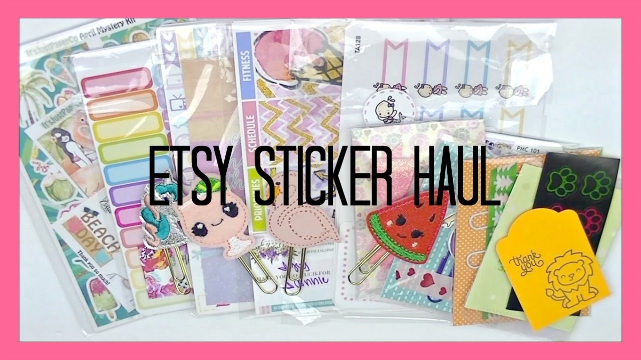 ETSY HAUL ft It's Just Paper Co, Sponsored By Coffee, Little Miss Paperie, and More!