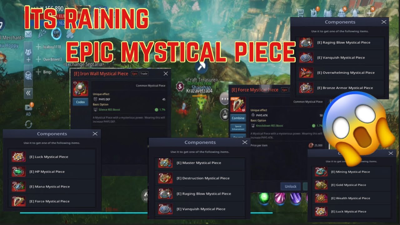 MIR4 | EASY EPIC MYSTICAL PIECE TRADABLE!!!| RNG MAIN AND ALT ACCOUNT!!!