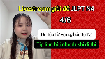 Ôn tập từ vựng, hán tự N4, cách làm bài nhanh khi thi JLPT