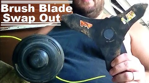 DIY How To Turn Your Weed Trimmer Head Into A Brush Cutter Blade To Clear Land And Property