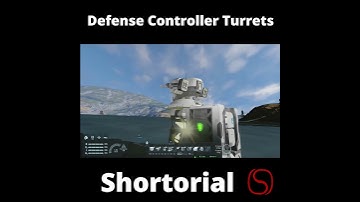 Space Engineers Shortorial - Control Turrets with Defense Controller #spaceengineers #tutorial