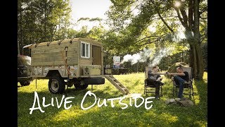 Homemade Camper Trailer... by Alive Outside 94,056 views 6 years ago 4 minutes, 53 seconds