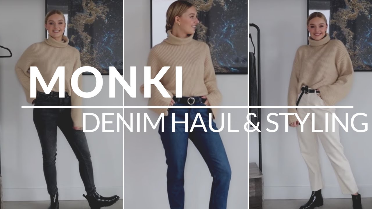 effekt badning Ledsager MONKI DENIM HAUL | AD - YouTube