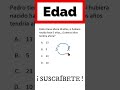 Problema sencillo de edades: explicación rápida y fácil