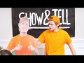 Show and tell prank at school  jimmys cardboard twin  the ellie sparkles show