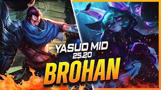 BROHAN - Yasuo vs Vex MID Patch 25.20 - Yasuo Gameplay