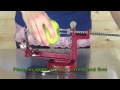 Victorio Apple Peeler Slicer VKP1010 Suction Base VKP1011 Clamp Base Demonstration