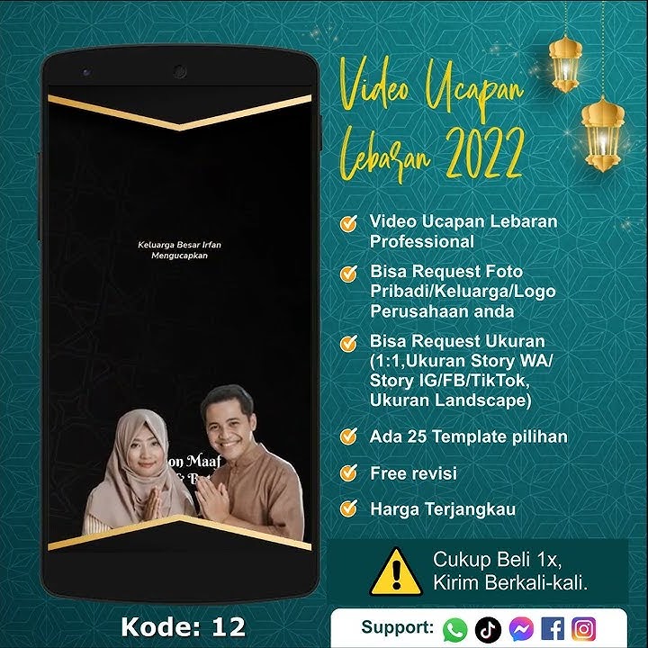 Jasa Video Ucapan Lebaran 2022 | Status WA Ucapan Lebaran | 12
