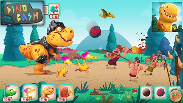 Dino Bash - Dinosaurs v Cavemen Tower Defense Wars - Gameplay Trailer (Android)