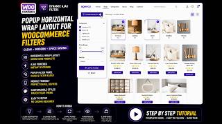 Popup Horizontal Wrap Layout for WooCommerce Filters | Dynamic Ajax Tutorial