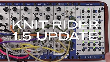 Knit Rider v1.5 Update - New features explained