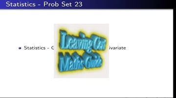 Probability and Statistics Strand Leaving Cert Maths Guide: Problem Set 23