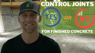 Should You Cut Control Joints For Your Concrete Floor? | Ask Casey Grey