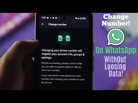 Video: Kā whatsapp paziņo par numura maiņu?