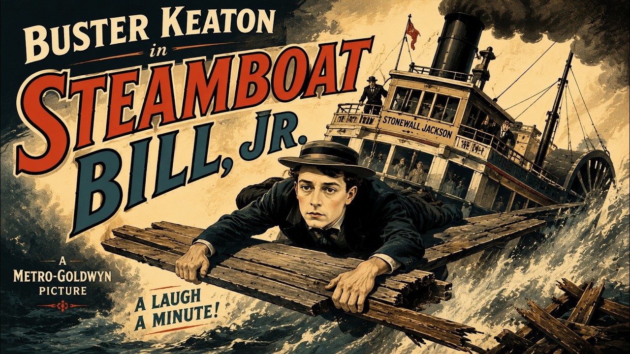 Steamboat Bill, Jr. (1928) | Buster Keaton | Film completo