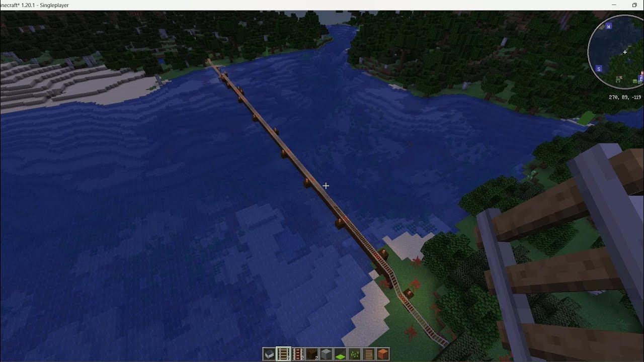 rail journey in mincraft