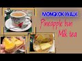 MongKok walk, Hong Lin restaurant famous pineapple bun, Hong Kong milk tea