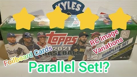 💥 2021 Topps Baseball Set Reveal! Gold Star Set!? 🌟 Foilboard SP and Image Variation Rookies!!