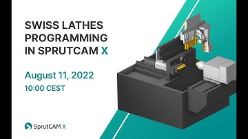 Swiss lathe programming in SprutCAM X