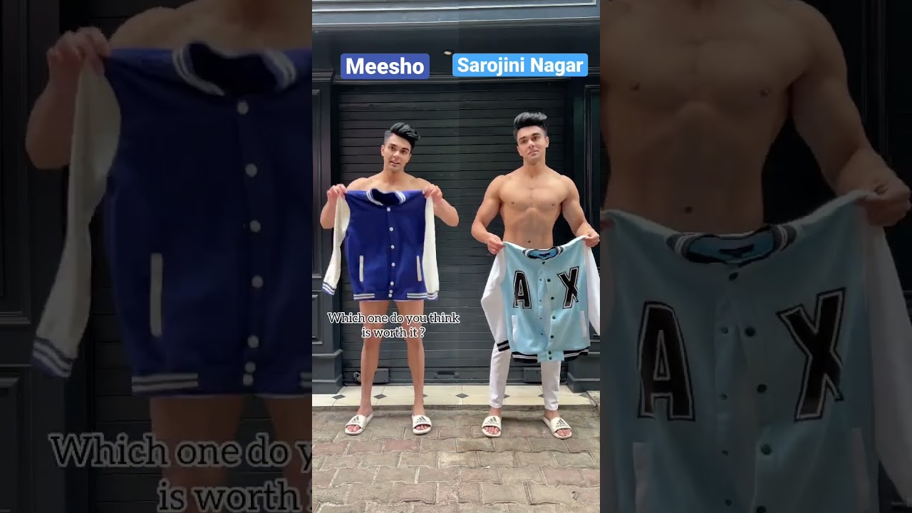 Meesho vs Sarojini nagar varsity jacket 
