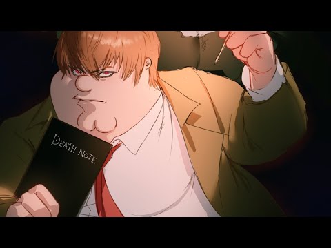 Peter got the death note and celebrated by singing the opening song