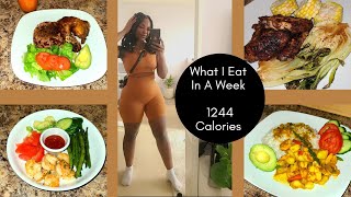 WHAT I EAT IN A WEEK 1244 CALORIES EATING GOOD DOWN 4LBS