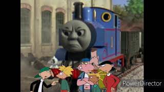 Thomas protecting Arnold from Sid and his Friends