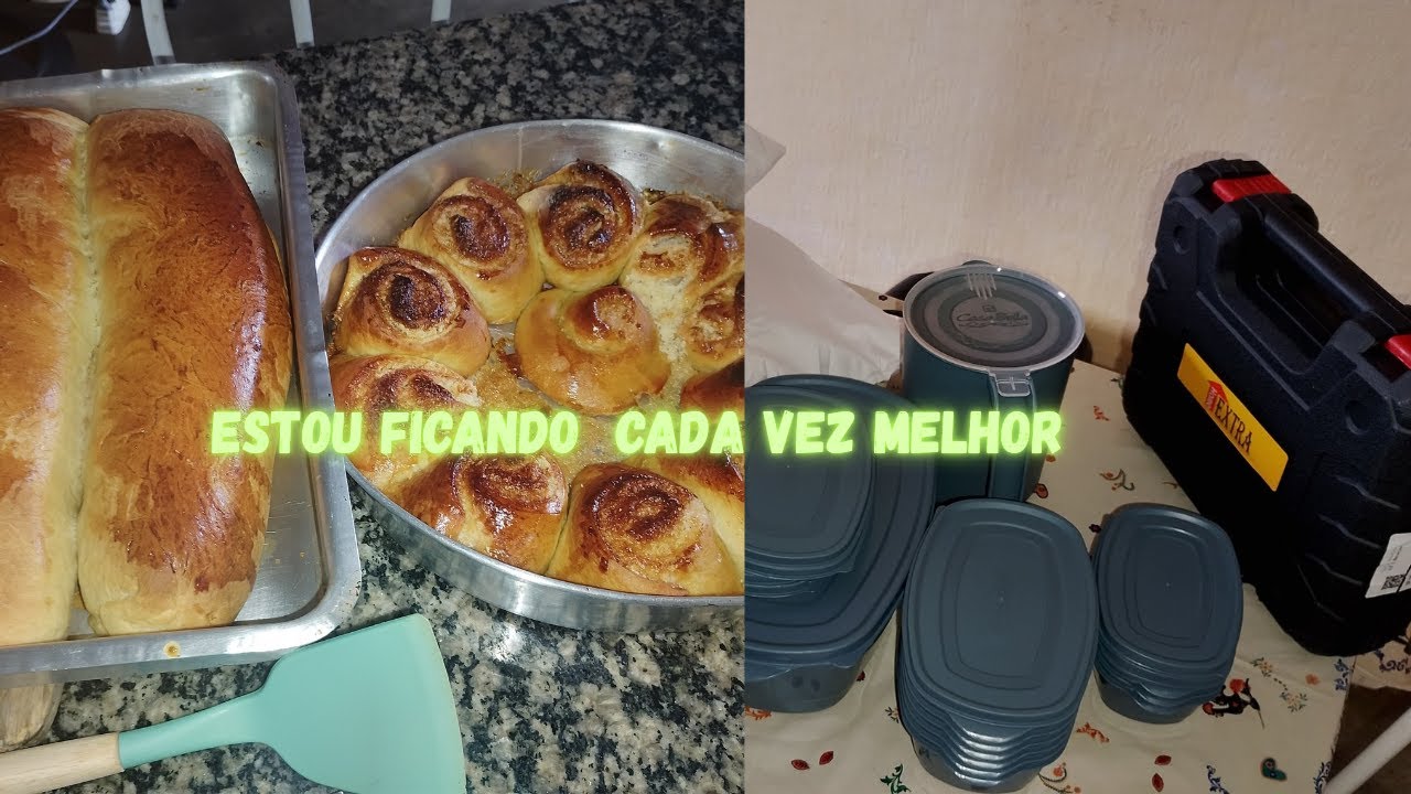Fiz reposição, chegou Shopee, fiz pães e meu netos vieram @jandapaula