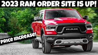 2023 Ram 1500 Truck Online Order Guide Is UP! Options, Packages Price Increases!