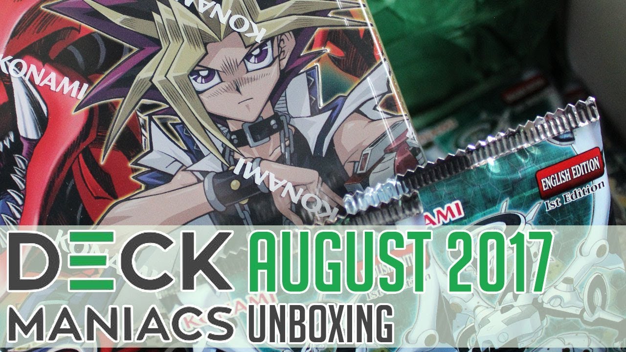 Deck Maniacs - YU-GI-OH! Subscription Box - August 2017 Unboxing