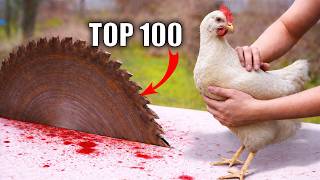 EXPERIMENT: SAW VS CRUNCHY AND SOFT THINGS- TOP 100 KILLS screenshot 3