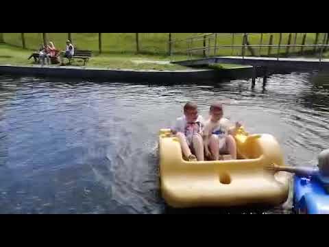Tretboot fahren mit dem Bruder😂