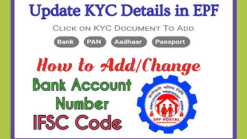How to Change Bank Account Number and IFSC Code on EPF in Tamil #epf #IFSC