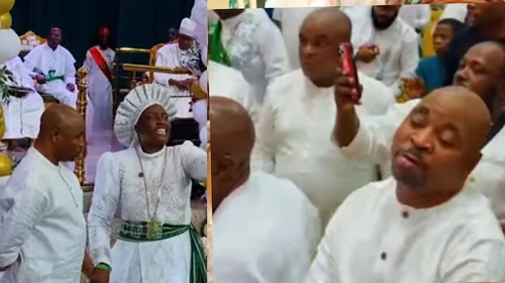 SURPRISE AS MC OLUOMO STORM TO REV ESTHER AJAYI CHURCH ,DONATES 4 COWS I MILLION NAIRA & DANCE