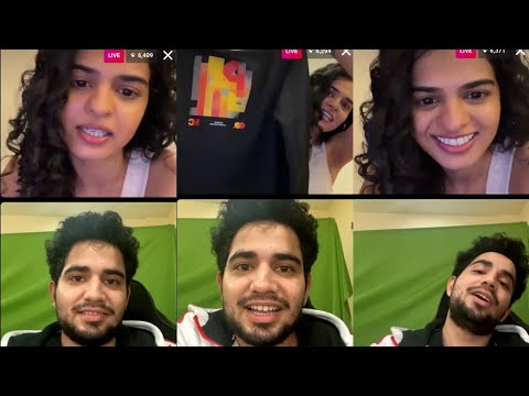 Samay Raina insta live with Tania Sachdev