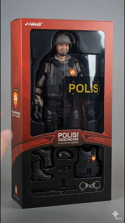 Unboxing Action Figure Polisi Indonesia Dalmas Polri #shorts