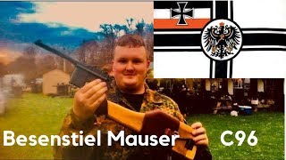 Spotted At The Field Kwc M712 Broomhandle Mauser With Full Wood Stockholster